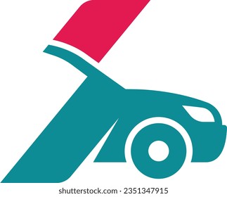 Modern Car detailing vector logo