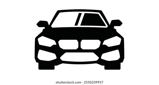 Icono moderno del coche, Ilustración vectorial del logotipo