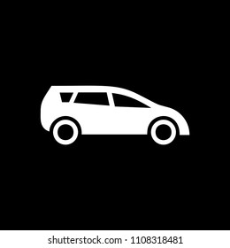 Modern car icon White