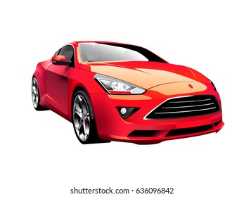 Modern car illustration