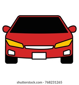 modern car isolated icon