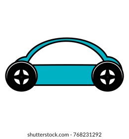 modern car isolated icon