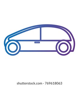 modern car isolated icon