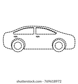 modern car isolated icon