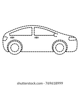 modern car isolated icon