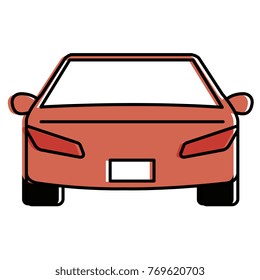 modern car isolated icon