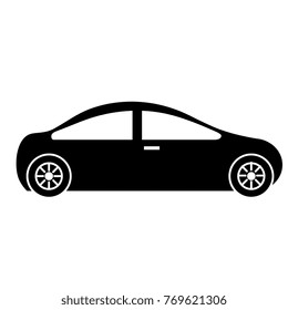 modern car isolated icon