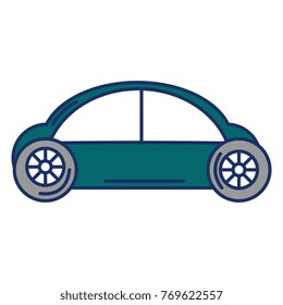 modern car isolated icon