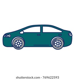 modern car isolated icon