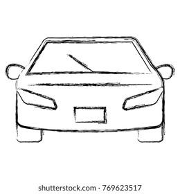 modern car isolated icon
