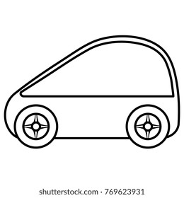modern car isolated icon