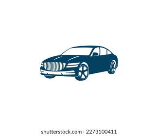 Modern car logo design. Abstract vehicle vector Silhouetted.