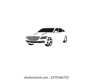 Modern car logo design. Abstract vehicle vector Silhouetted.