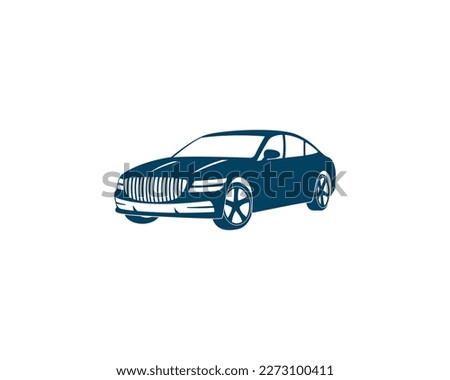 Modern car logo design. Abstract vehicle vector Silhouetted.