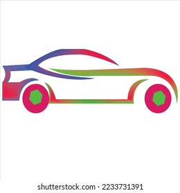 modern car logo design of company. car logo image. car vector art illustration. super car icon graphic