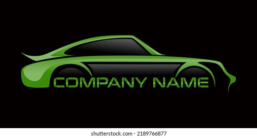 modern car logo design. with gold color perfect for automotive business