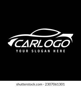 Modern car logo design template