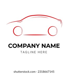 Modern car logo design template