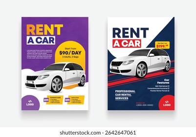 Modern Car Rental Template Design