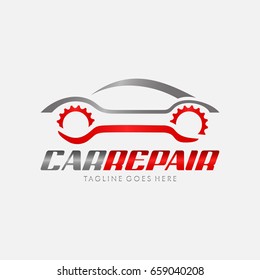 modern Car Repair logo icon with gear, isolated Car Repair