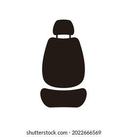 modern car seat icon on white background