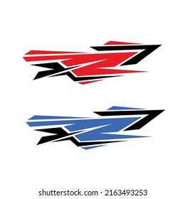 modern car sticker design vector. racing car stickers.