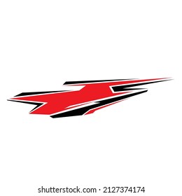 modern car sticker template design. car body stickers