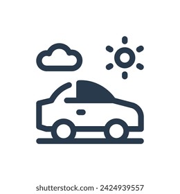 Modern Car Technology Innovation Vector Icon Illustration