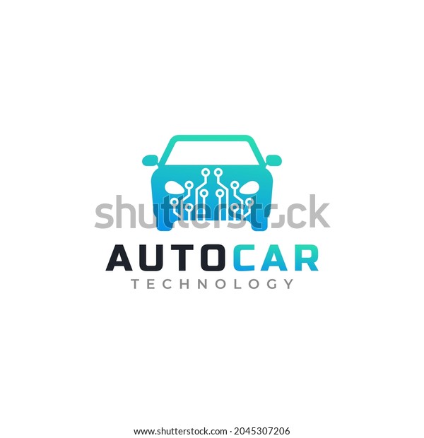 Modern Car\
Technology Logo Design Template\
Element