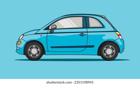 Modern car vector illustration isolated
