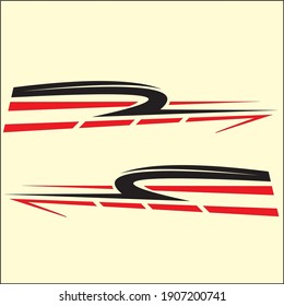 modern car vector stripping design 