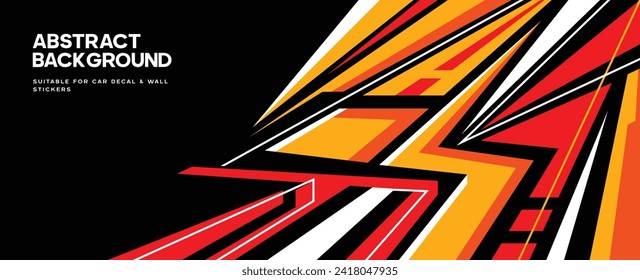modern Car Wrap Art Vectors element