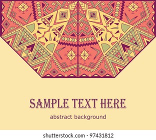 modern card with an abstract design
