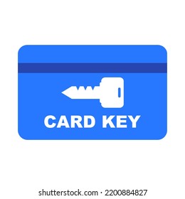 Modern card key icon. Digital key. Vector.