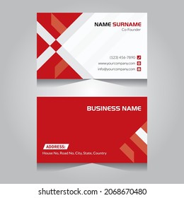 Modern card  presentation. Vector business card template. Visiting card for business and personal use. Vector illustration design