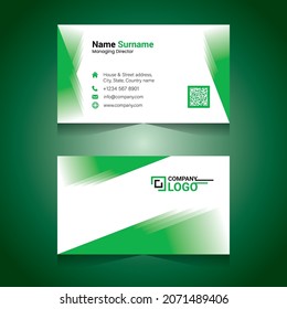 Modern card  presentation. Vector business card template. Visiting card for business and personal use. Vector illustration design