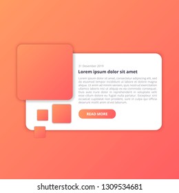 modern card ui design vector