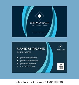 Modern card vector business card template visiting card for business and personal use