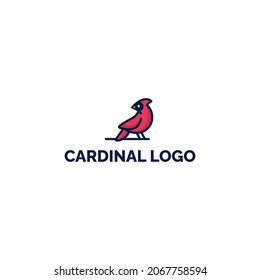 modern cardinal vector logo idea