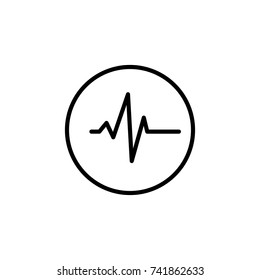 Modern cardiogram line icon. Premium pictogram isolated on a white background. Vector illustration. Stroke high quality symbol. Cardiogram icon in modern line style.