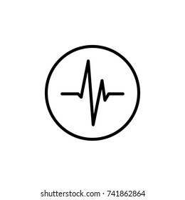 Modern cardiogram line icon. Premium pictogram isolated on a white background. Vector illustration. Stroke high quality symbol. Cardiogram icon in modern line style.