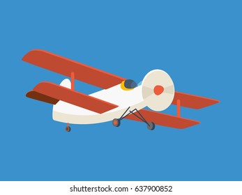 Modern cargo plane, on a light background. Modern vector illustration isolated on blue background.