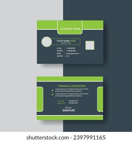 Modern Caritive  ID Card Design vector