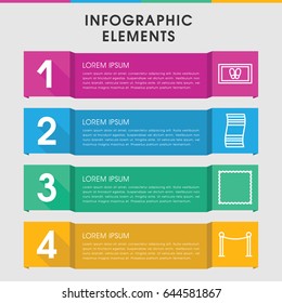 Modern carpet infographic template. infographic design with carpet icons includes . can be used for presentation, diagram, annual report, web design.