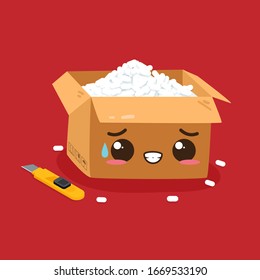 Modern Carton Box Illustration. Explore the world of isometric design with this vector illustration featuring a contemporary carton box. Suitable for diverse design applications, conveying a sleek