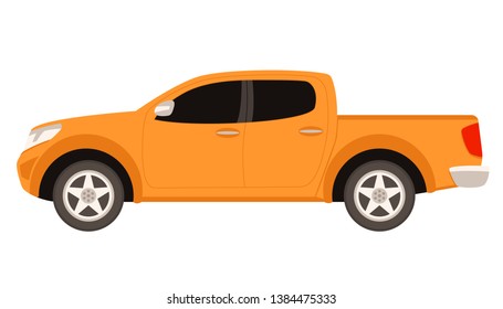 modern car,vector illustration , flat style,profile side