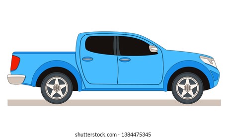 modern car,vector illustration , flat style,profile side