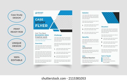 Modern Case Study Template Design