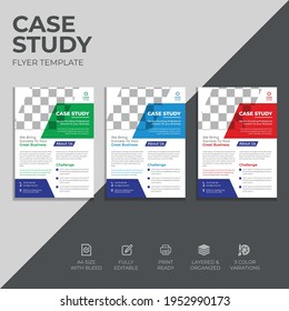 Moderne Fallstudie-Vorlage, Flugvorlage,