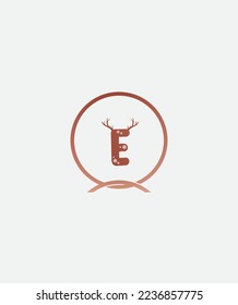 A modern and casual winter fancy handwritten E vector logo template